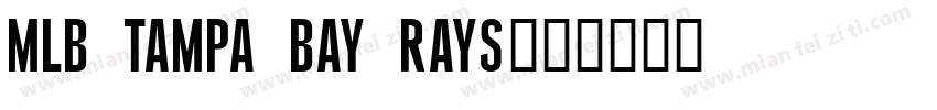 MLB Tampa Bay Rays字体转换